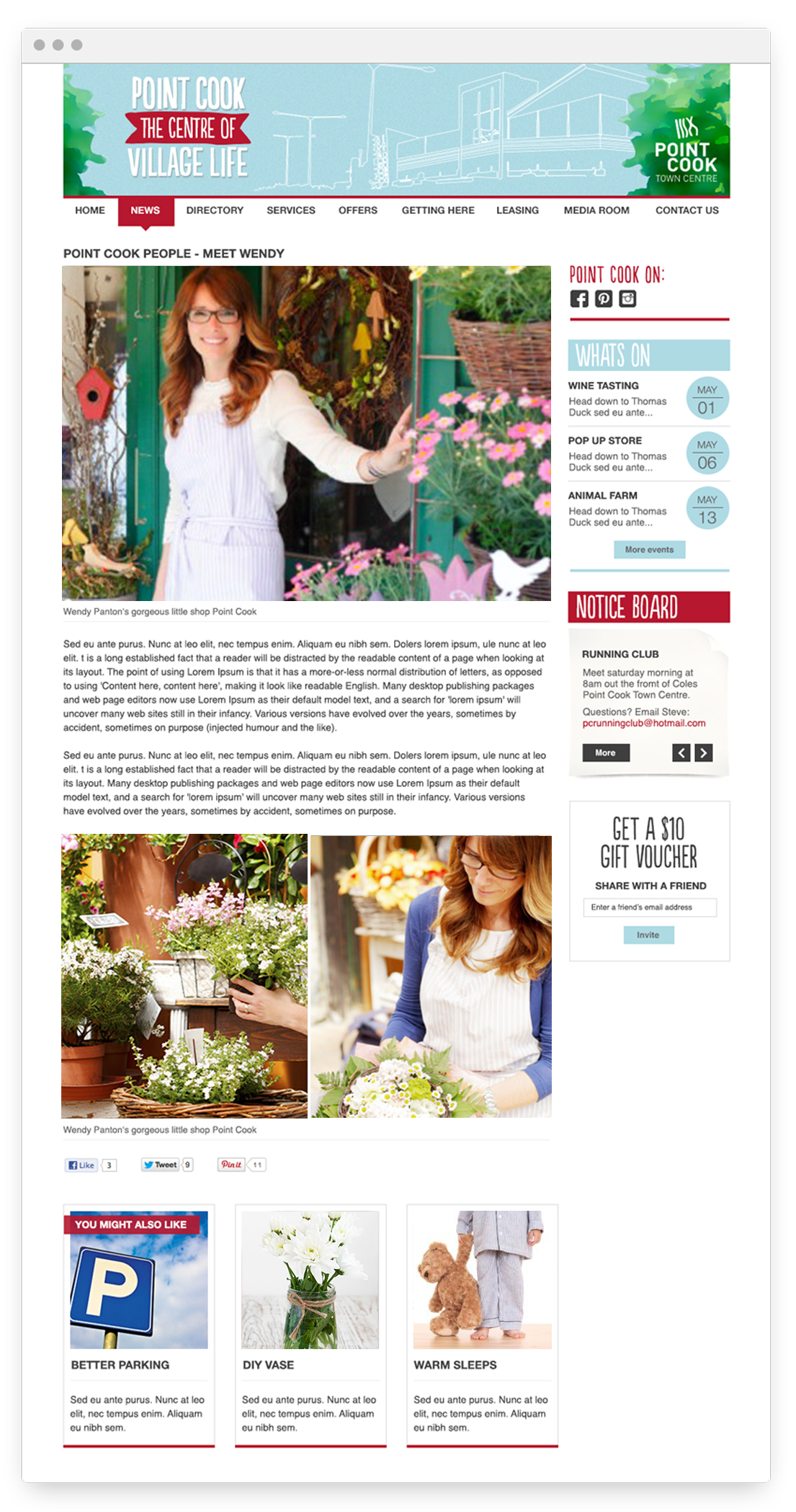 Point Cook article mockup - Design by Kristy